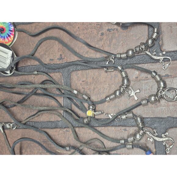 Vintage 90s Y2k Leather Charm Necklace Random Pack Of 12 - Picture 4 of 6